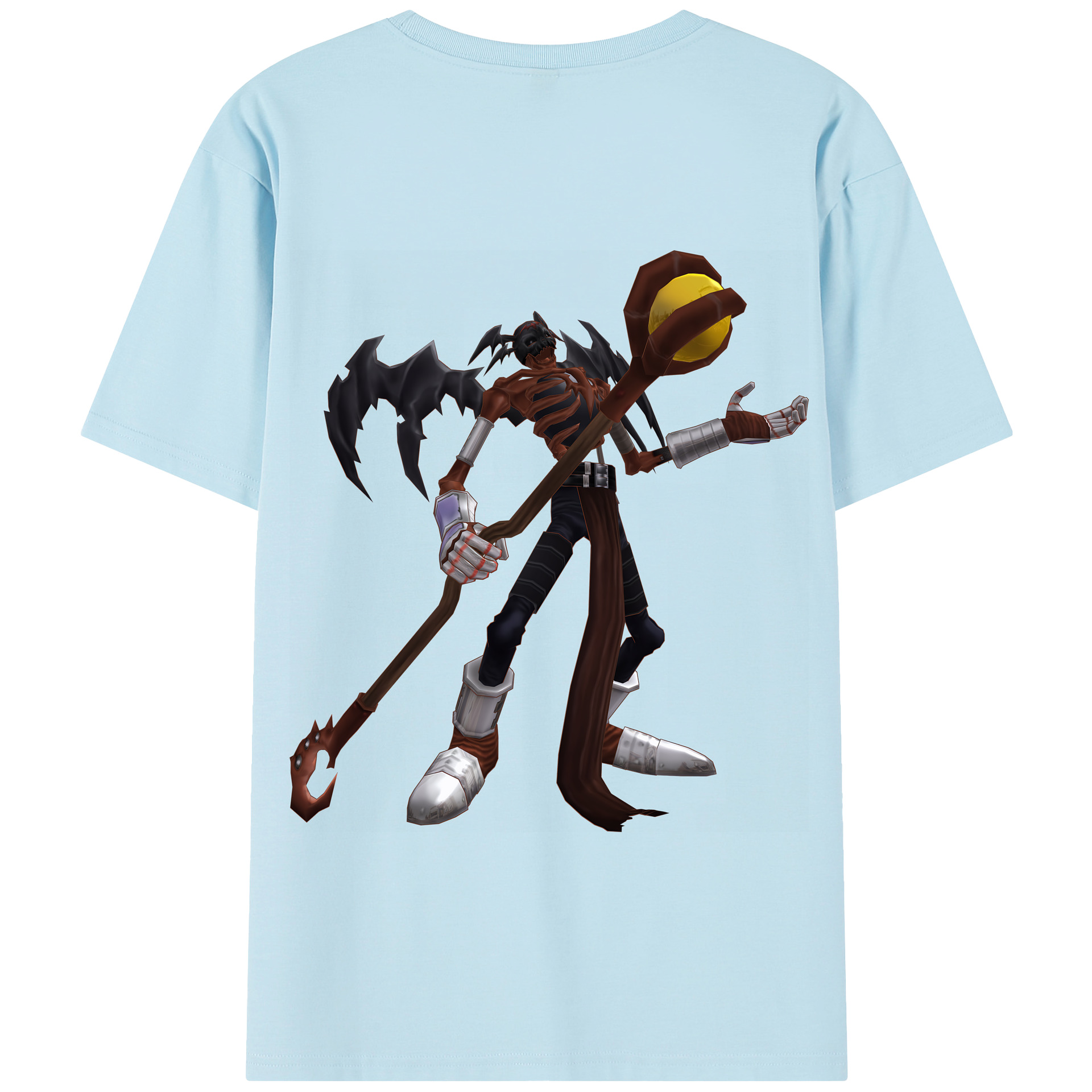 （画像用） Digimon デジタルモンスター/デジモン 綿100％半袖Tシャツ（背面プリント）